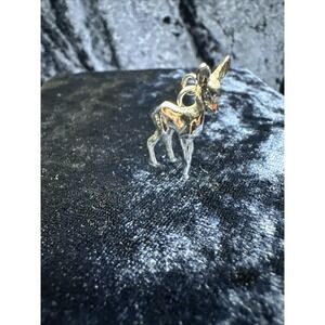 Vtg Sterling Silver Bambi Baby Deer Fawn Animal Pendant Charm Rhodium Shiny